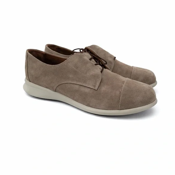 Samuel Hubbard Freedom Stroll Buff Nubuck Taupe Suede Oxford Shoes Size 8 - Picture 5 of 16